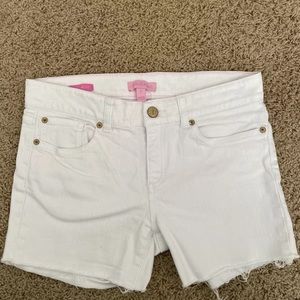 Lily Pullitzer Main Line Fit White Shorts Size 2